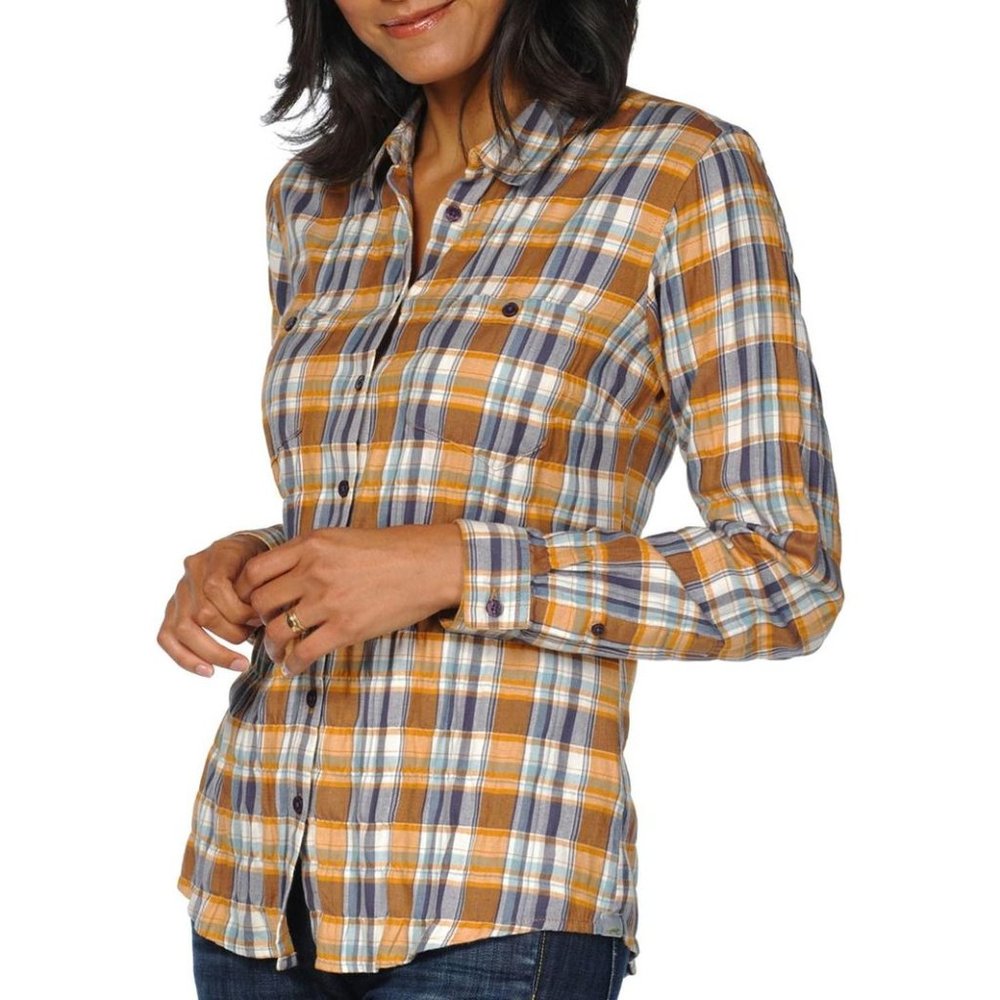NWT Womens Size Large Horny Toad Organic Cotton Lightweight Flannel Shirt Top